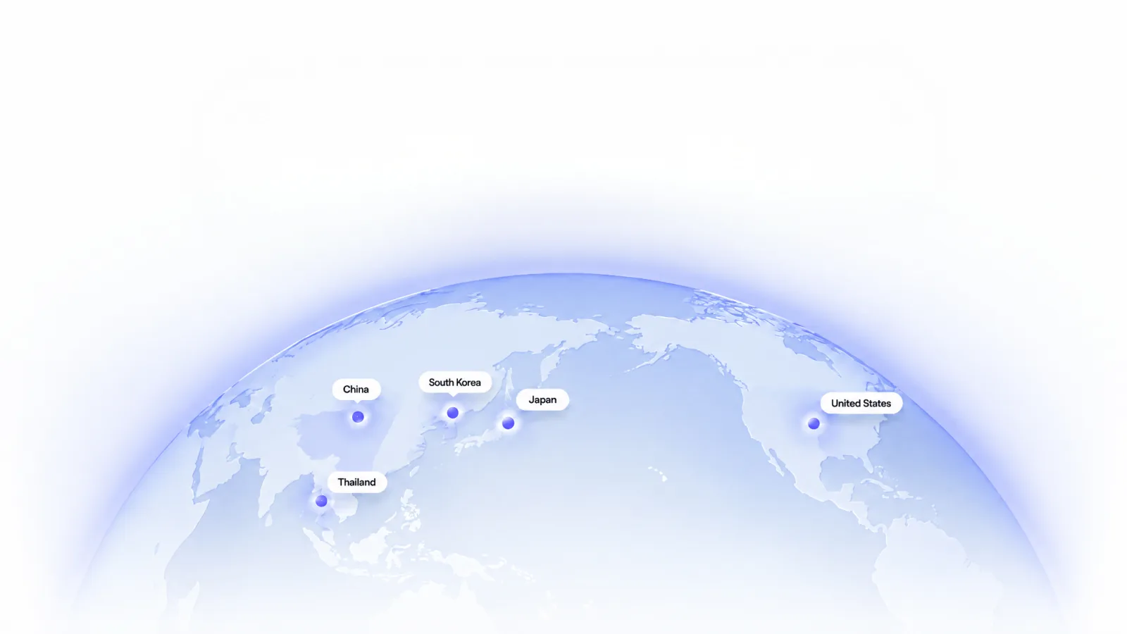 LYNSE global presence — warehouses in the United States, China, Thailand, Japan and South Korea